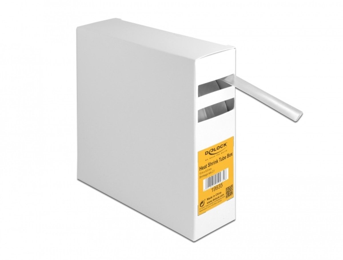 Warmte krimpbuisdoos, krimpverhouding 2: 1, 10 m x 9,5 mm transparant