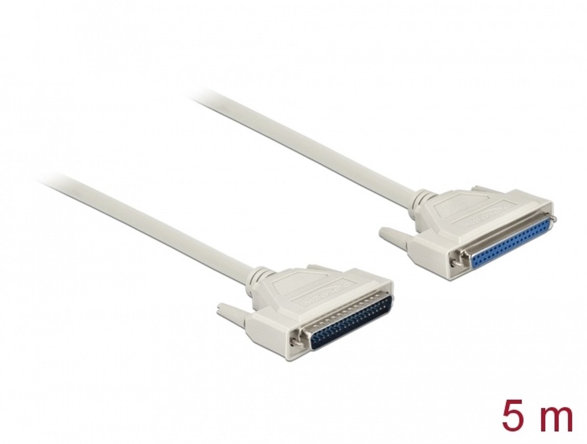 Seriële kabel D-sub 37 mannelijk tot vrouw 5 m