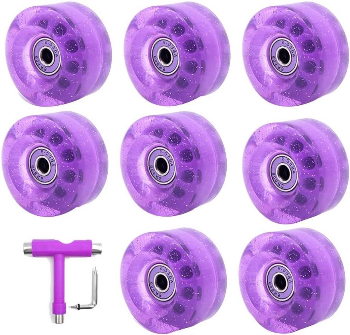 Rolschaatswielen Set Skateboard Wielen Buiten Skaten 82A Hardheid 32 x 58 mm