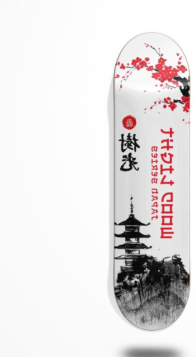 Skateboard Deck Houten Plank Street Skaten Japan Serie 8.25 Inch Natuurlijk Hout