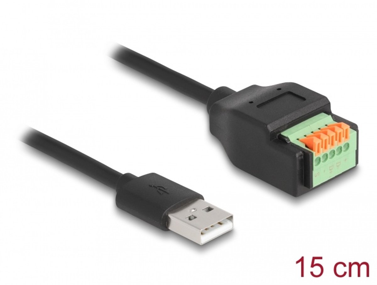 DeLOCK 66061 USB-kabel 0,15 m USB 2.0 USB A Zwart