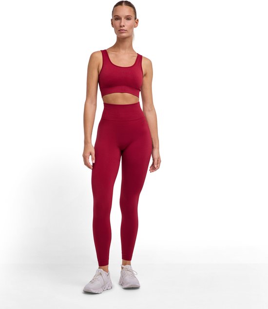 FALKE Training Move Better Long vochtregulerend functioneel materiaal broek dames rood - maat XS van FALKE — afbeelding 3