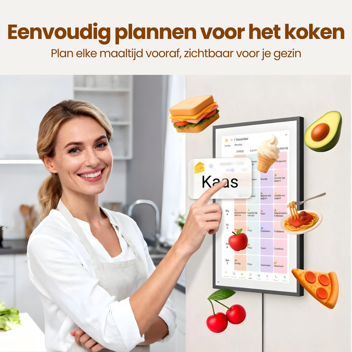 Bravix Digitale Kalender & Fotolijst met Touchscreen - 1080P Full HD - 32GB thumbnail 4