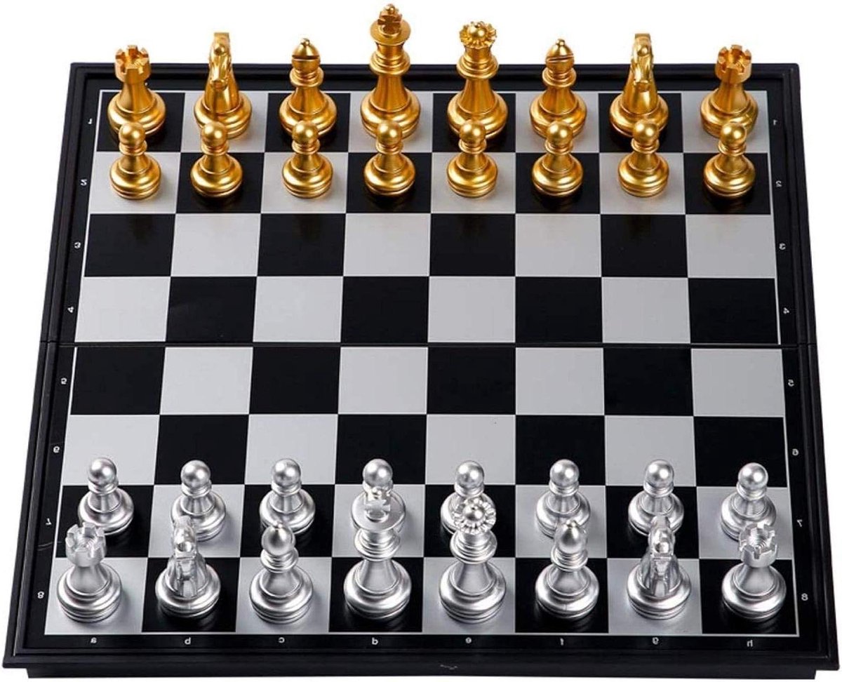 Schaakspel Opvouwbaar - Reis schaakset - Strategisch Spel - Magnetisch en Draagbaar - 359x349mm - Niet gespecificeerd