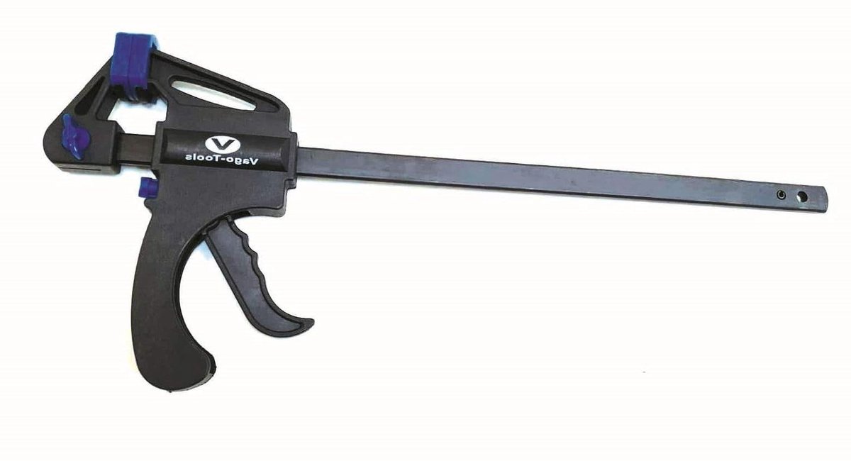 Snelspanklem - Eenhandsklem - Werkstukken Fixeren - Hoge Spankracht - 750 mm - Zwart