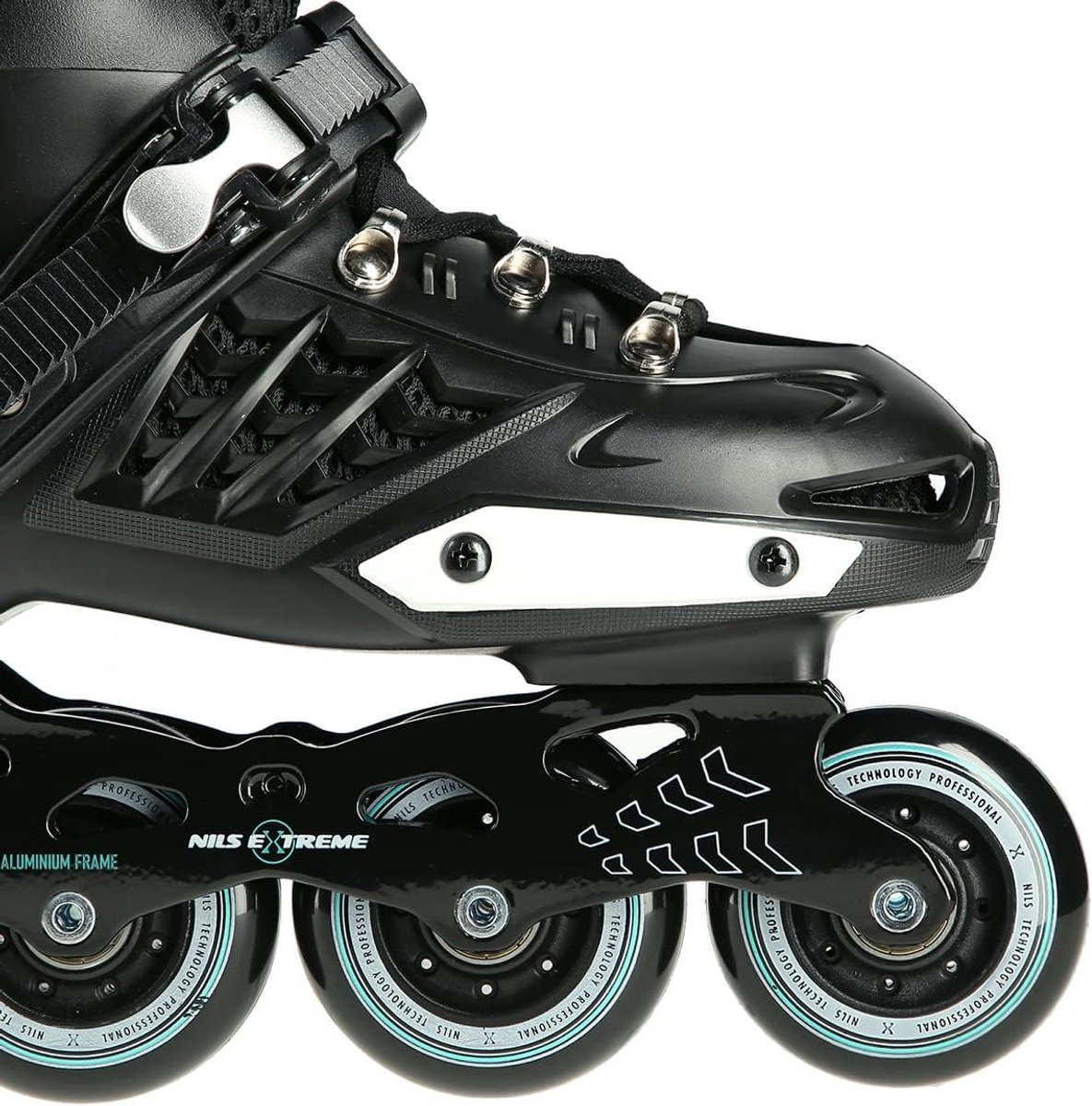 Inline skates - Skeelers rolschaatsen - Slalom skaten - ABEC-9 kogellagers - 80 mm wielmaat - Zwart