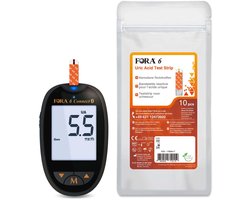 FORA 6 Connect Urine Zuur Meter (Multi-Parameter) - Urinezuur Meter - Urinezuur Tester - Urinezuurmeter met Teststrips