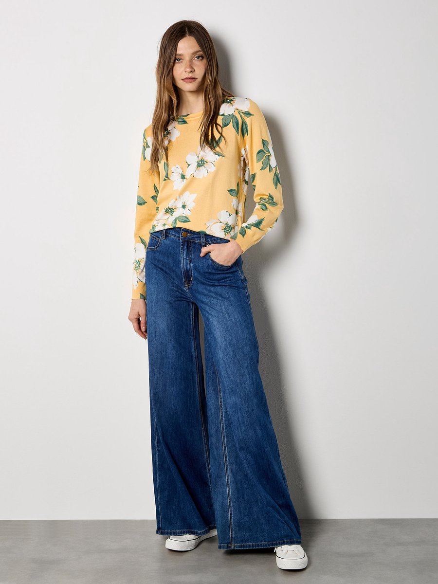 Trui met bloemenprint