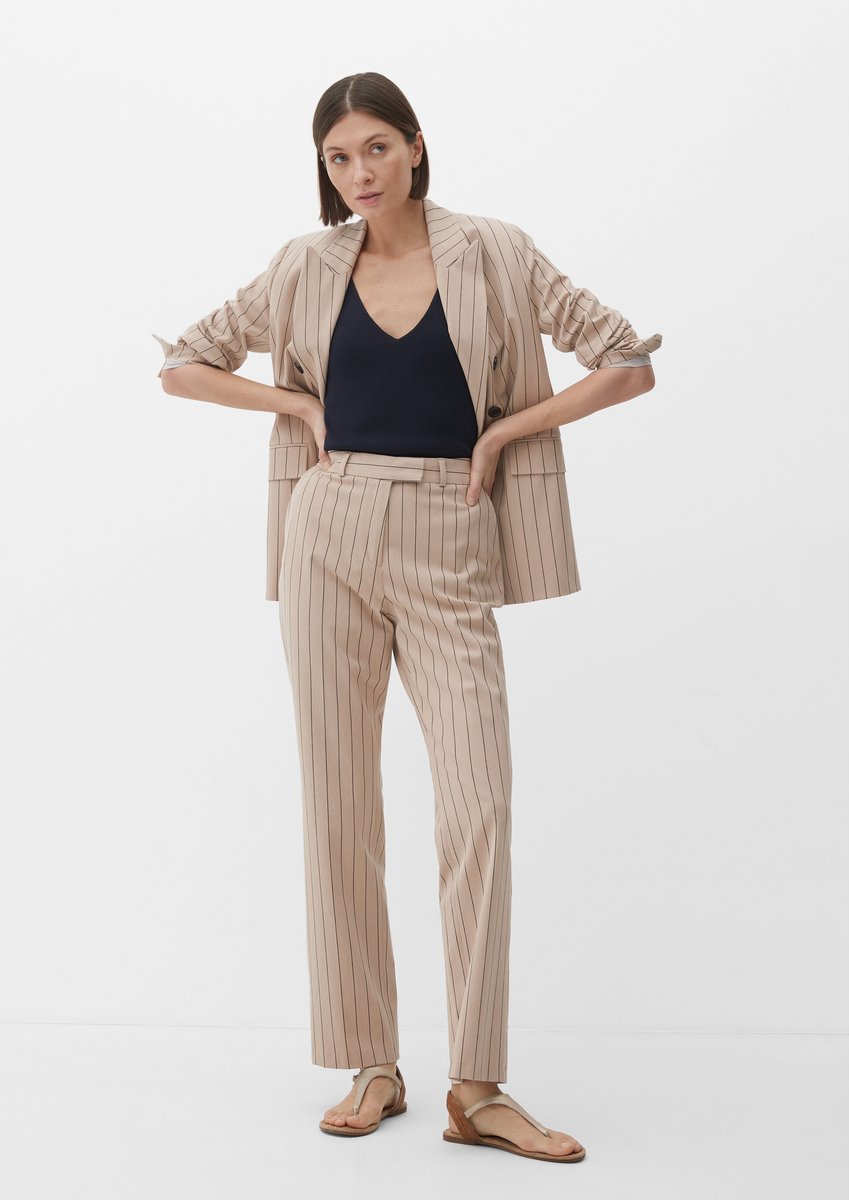 s.Oliver - female - Regular: gestreepte broek