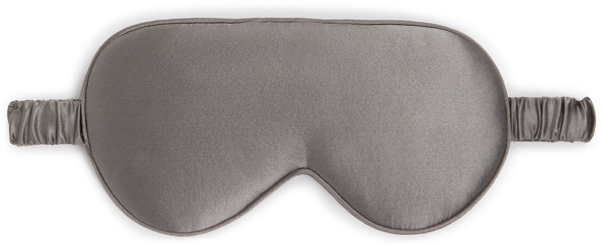Dore & Rose - Slaapmasker - Oogmasker - Zijden Slaapmasker Voor Mannen en Vrouwen - Deep Sleep Mask - Eye Mask - Verduisterend - Wallen - Grijs - Nº 37 Roche Lunaire