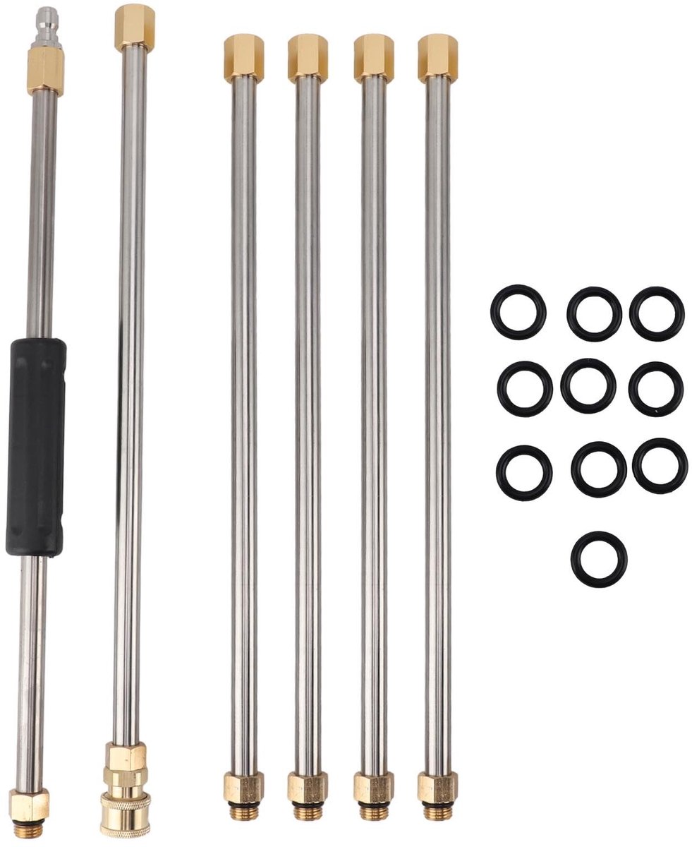 aladdien - Hogedrukreiniger Verlenglans - Efficiënt Schoonmaken - Snelle Koppeling - 90 Inch - Voor Buiten - Schoonmaakaccessoires - Voor Tuin - Pro...