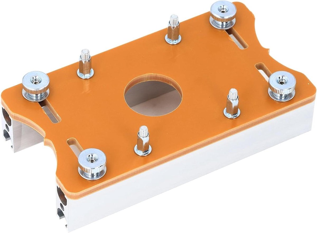 Houtroutertafel Inzetplaat - Freestafel Onderdeel - Houtbewerking Precisie - Aluminium Legering Constructie - Max 5 cm dikte - Zilver