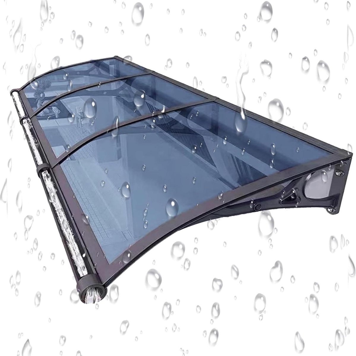 Deurluifel - Raamluifel Markies - Bescherming Buiten - Transparant Polycarbonaat - Universeel - Transparant
