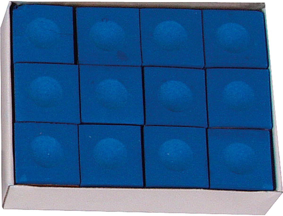 Pioneer biljart krijt blauw (12st.)