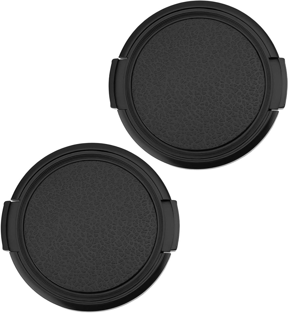 Lensdop - Camera dop - Objectief Beschermen - Zijknijpsluiting - 55 mm - Zwart