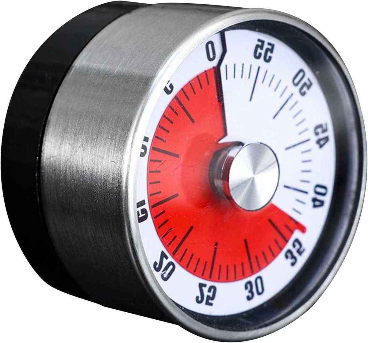 Keukenwekker - Kookwekker Timer - Koken Bakken - Mechanisch Geen Batterij - 7 x 4 x 4 cm - Wit