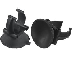 Aquarium Verwarming Zuignappen - Verwarmer Clips - Aquarium Onderhoud - Sterke Zuigkracht - 30 mm Diameter - Zwart
