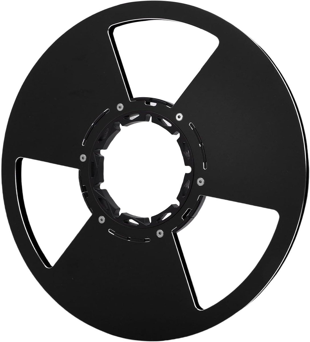 Lege Tapehaspel - Opname Spoel Aluminium - Audio Archiveren - Gepolijst Aluminium - 105 Inch - Zwart