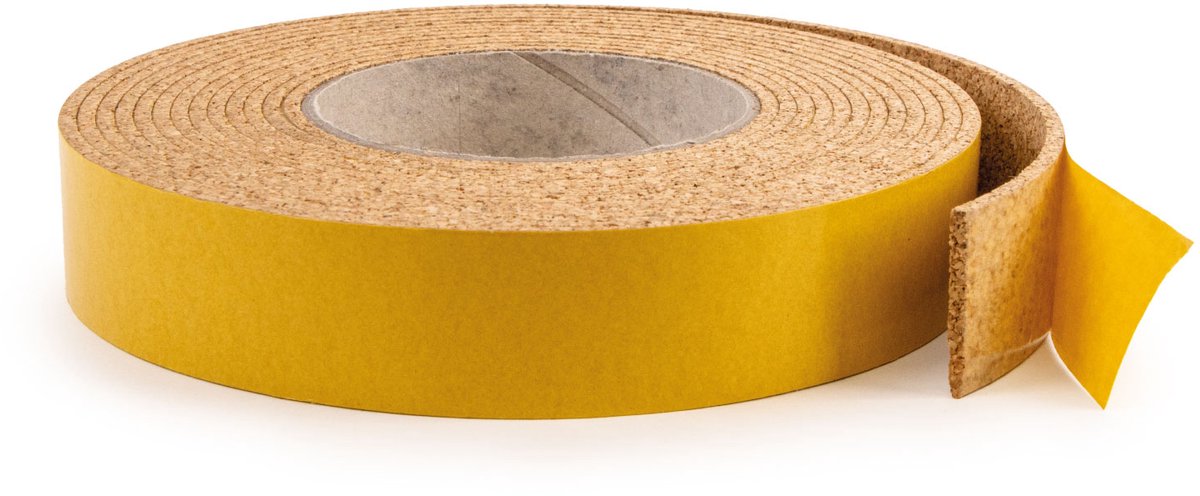 Zelfklevende Kurkstrip / 30mm Kurktape / Kurkband (5m) - Breedte: 30mm - Dikte: 3 mm - Lengte: 5 Meter