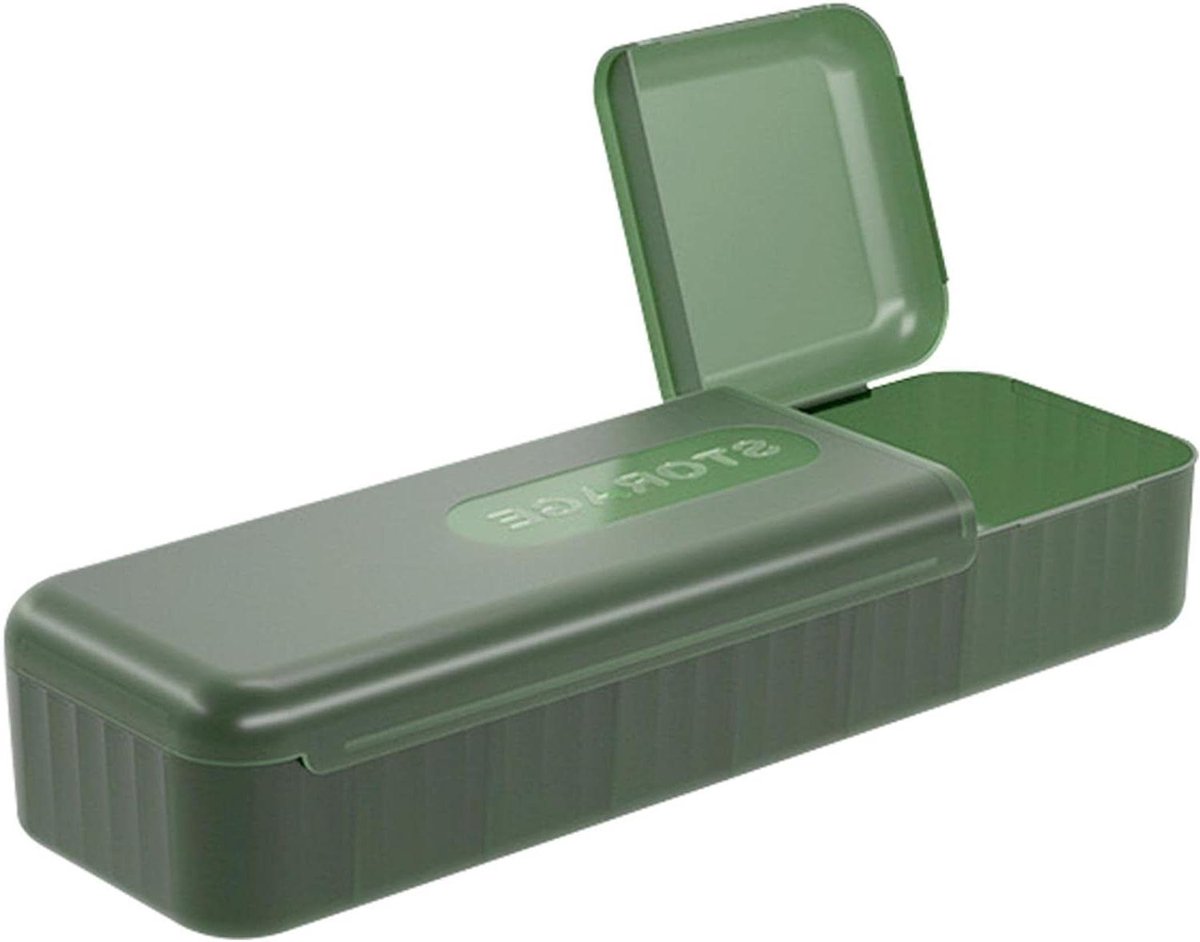 Snoer Opberger - Kabel Organizer - Bureau Organisatie - Dubbele Opening - 28.8 cm - Groen