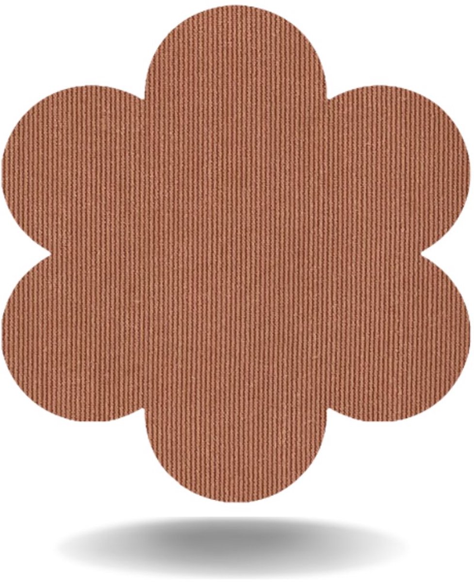 tinsulin - fixtape sensorpleister sensorpatch CGM pleister bloem voor Simplera, Dexcom G7, Freestyle Libre 2 of 3 bloem - beige - set van 20 stuks