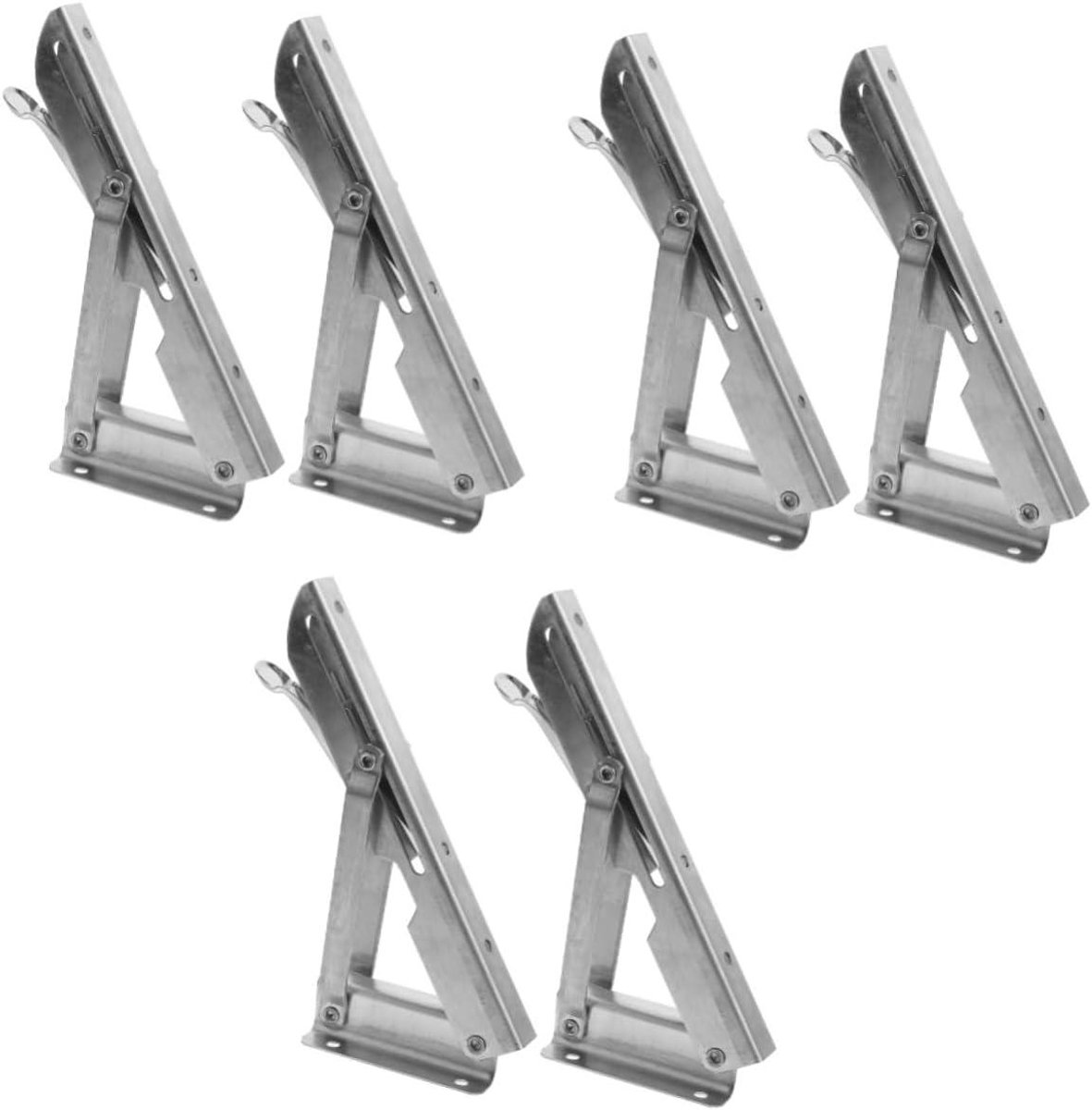 Plankdragers - Wandsteunen - Planken Bevestigen - Driehoekige Constructie - 19 cm - Zilver