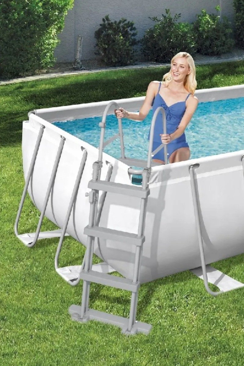 Bestway Power Steel zwembadset met filterpomp en trap - 404 x 201 x 100 cm