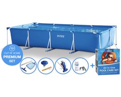 450 x 220 x 90 cm Intex Metal Frame PREMIUM zwembad set – rechthoek