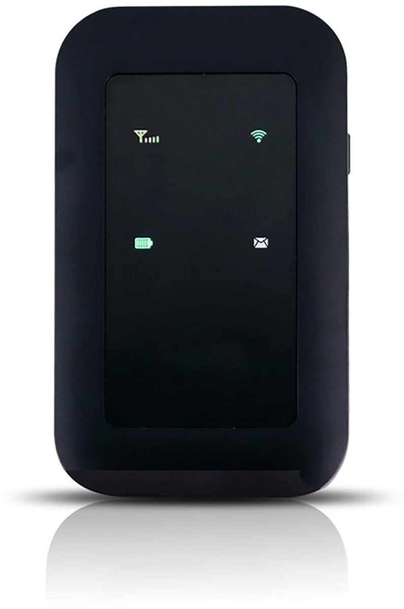 aladdien - Draagbare Mini-Reis Wifi-Router - 4G Draadloos - Ideaal voor Reizen - Zwart - 10 Gebruikers Delen - Compact en Lichtgewicht
