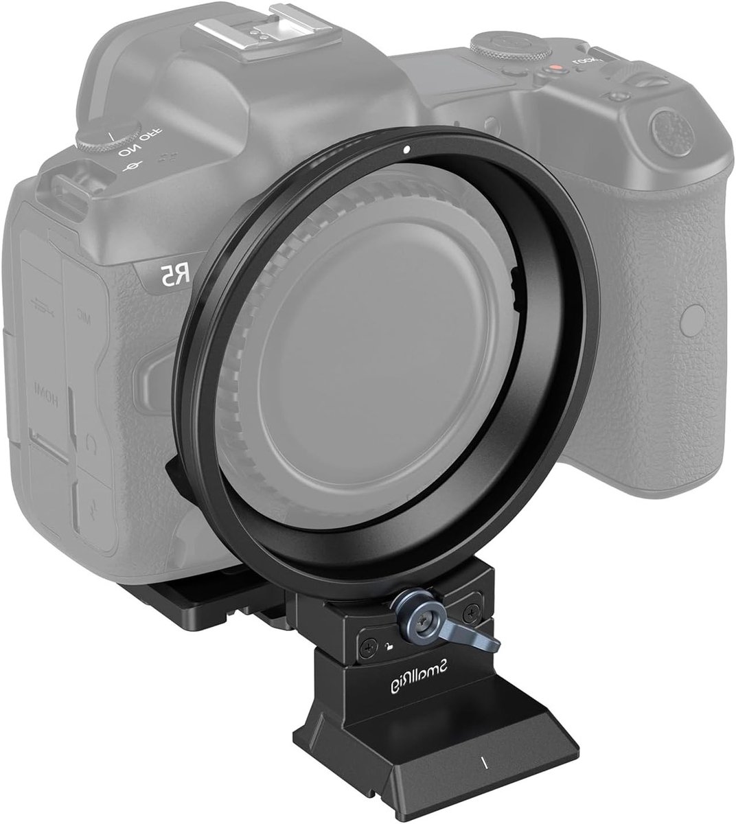 Rotatable Collar Mount Plate voor Canon R5, R5C, R6 en R6 Mark II - 90° Draaibare Bevestiging voor Horizontale en Verticale Opnames, Arca Type en Manfrotto RC2-4300 Ondersteuning