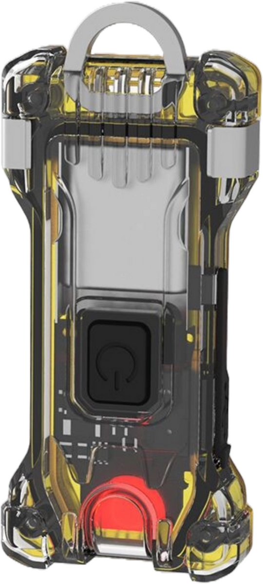 Sleutelhanger Zaklamp - Armytek Zippy WR - Oplaadbaar - 120 Lumen - wit & rood LED - Waterbestendig - Geel