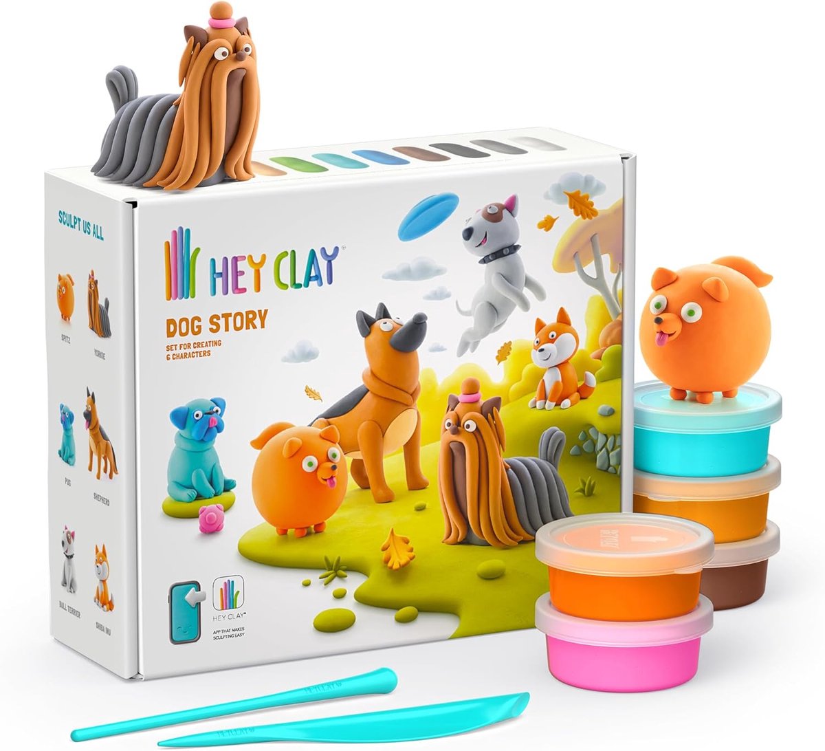 Hey Clay Boetseerklei Dog Story