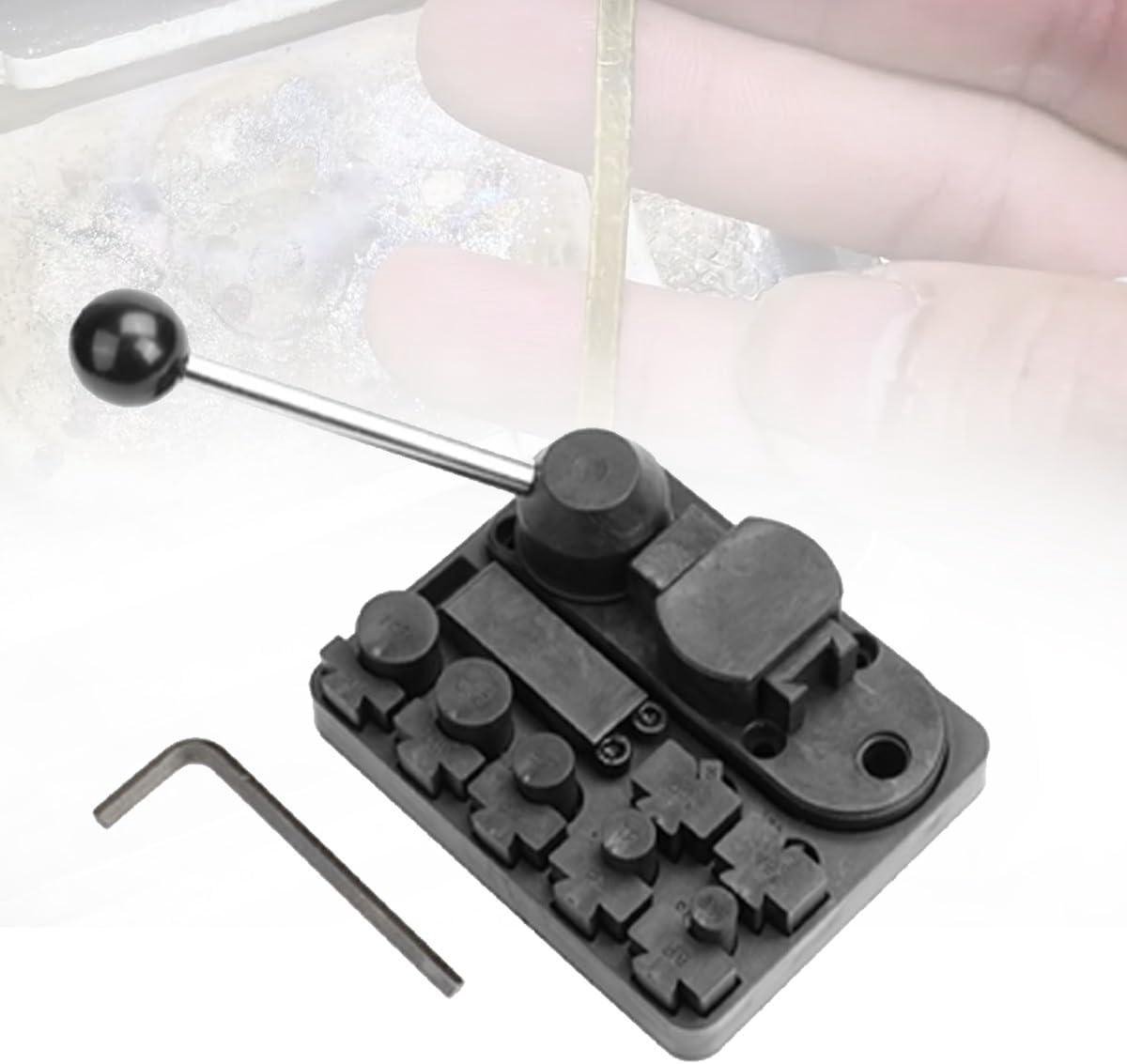 Metaaldraad Buigmal Set - Metaalbewerking Tool - Sieraden Maken - Verstelbare Matrijzen - Diverse Dikte - Grijs