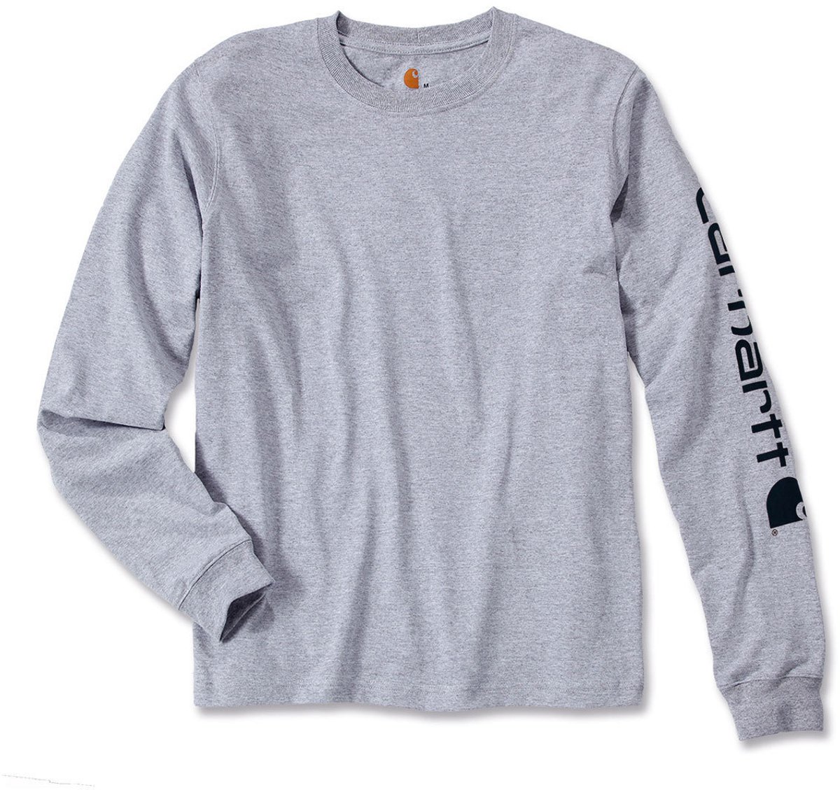 Carhartt T-Shirt Logo Long Sleeve T-Shirt Heather -S Grijs