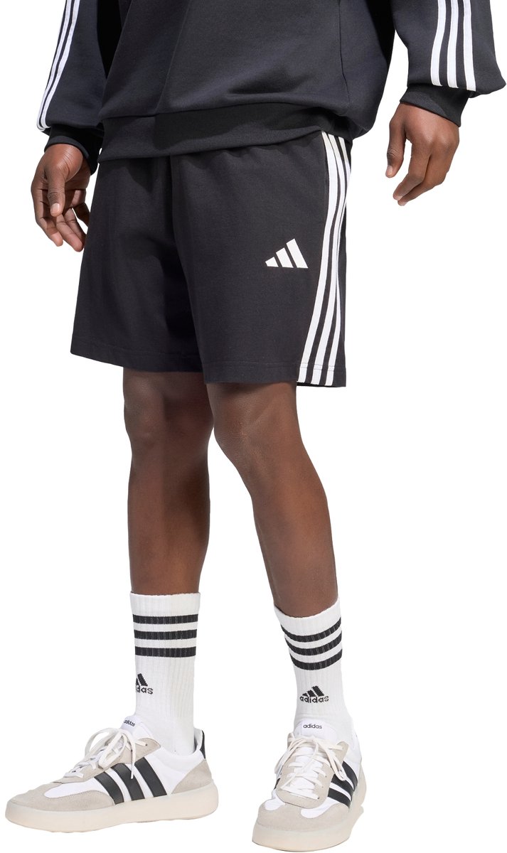 adidas Sportswear Essentials 3-Stripes Single Jersey Short Heren Zwart