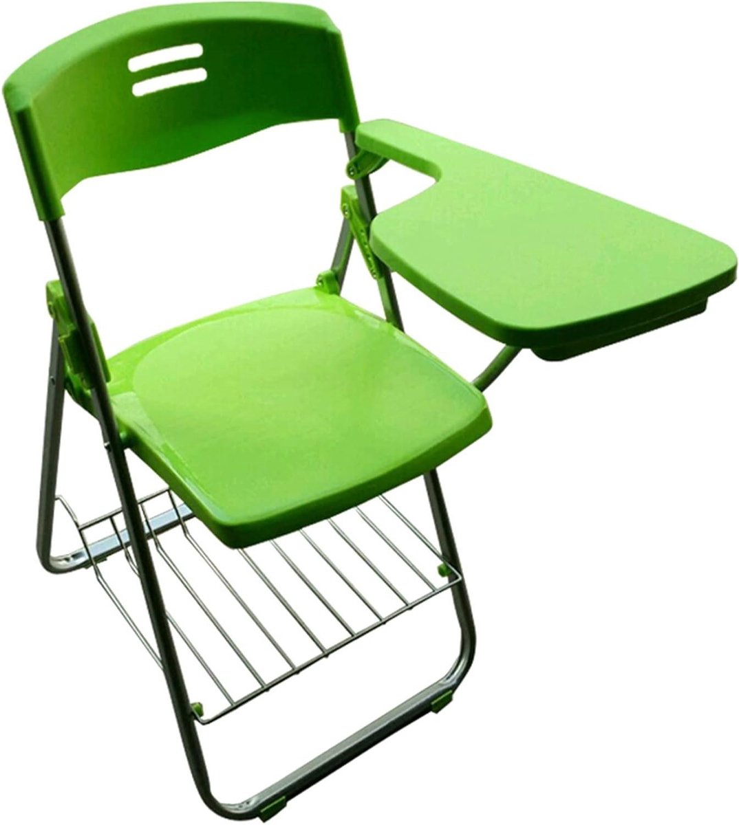 Trainingstafel Stoel Set - Conferentie Meubel - Cursus Geven - Opvouwbaar Schrijfbord - 1-3 cm Fout - Groen