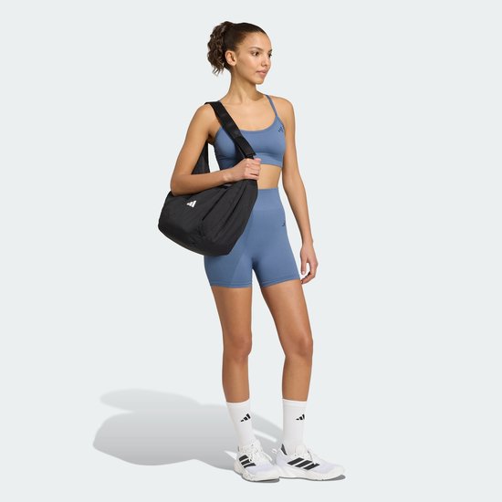 Adidas Performance Workout Essentials Knit Legging 4-Inch - Dames - Blauw van adidas-performance — afbeelding 5