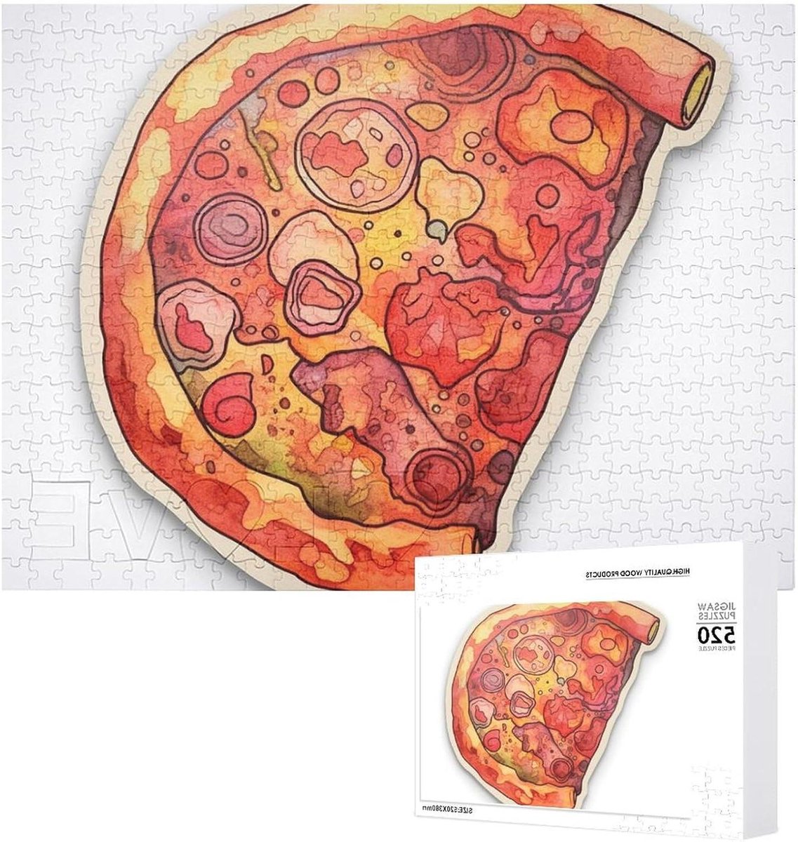 Fotopuzzel Hout - Gepersonaliseerde Legpuzzel - Ontspannen Tijd Verdrijven - 520 Stukjes - 52 x 38 cm - Niet gespecificeerd