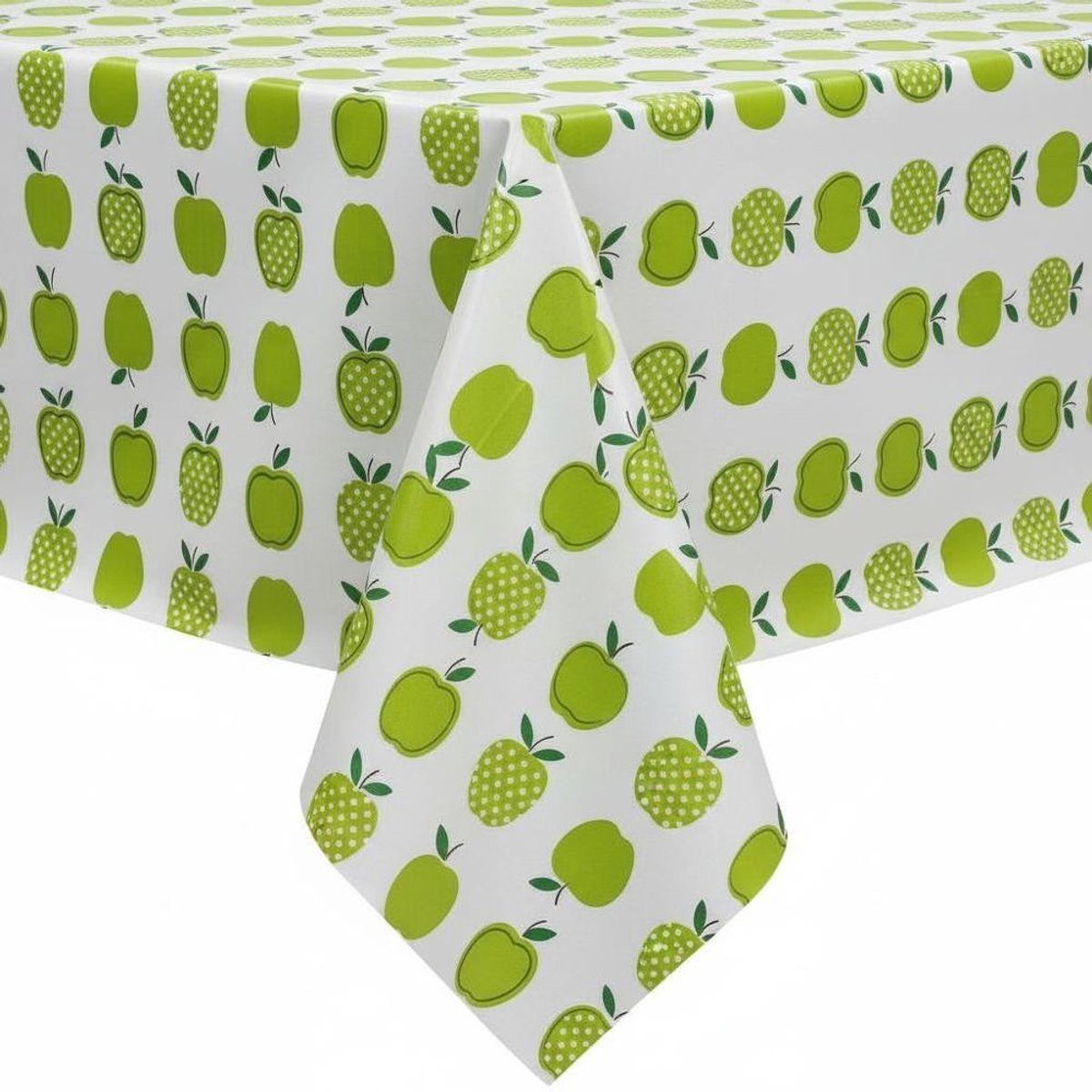 Protecttable - Mexicaans Tafelzeil Appels Groen 120x100cm - Tafelkleed Afwasbaar - Kunststof