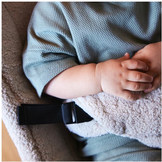 Prénatal Teddy wipstoel Bo - Inklapbaar - Wasbare bekleding - Zandbruin - Lichtgewicht: Ideaal voor onderweg - Tot ca. 9 kg — afbeelding 2