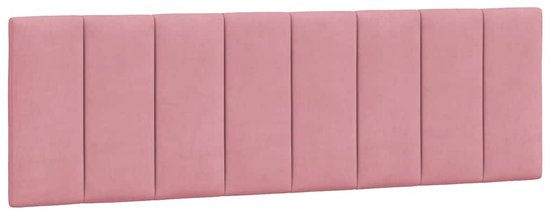 vidaXL-Coussin tête de lit-160 cm-velours-rose