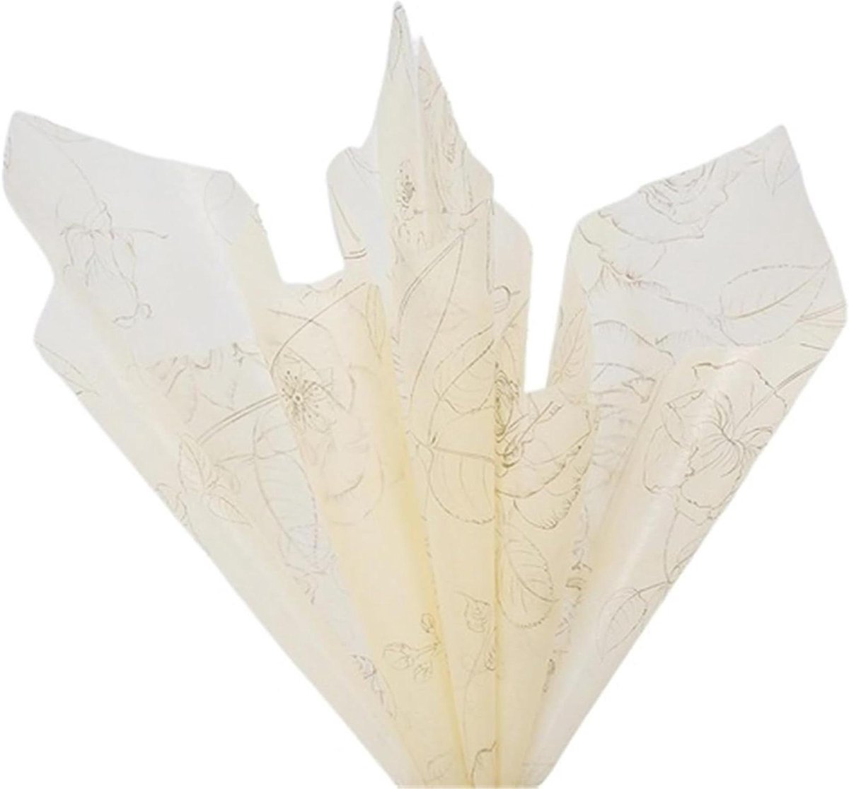 Cadeaupapier Set - Inpakpapier Vellen - Cadeaus Versieren - Glad Bedrukt Oppervlak - 20 stuks 60x60cm - Geel