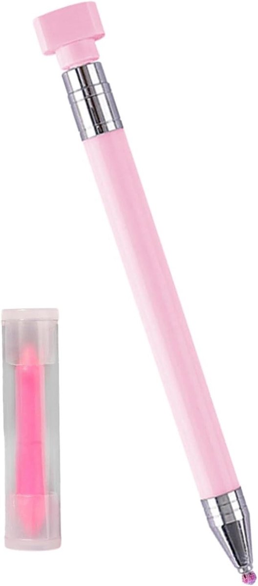 Rhinestone Wax Pen - Strass Steentjes Pen - Knutselen en Decoreren - Navulbaar Gereedschap - 13.5 cm - Roze