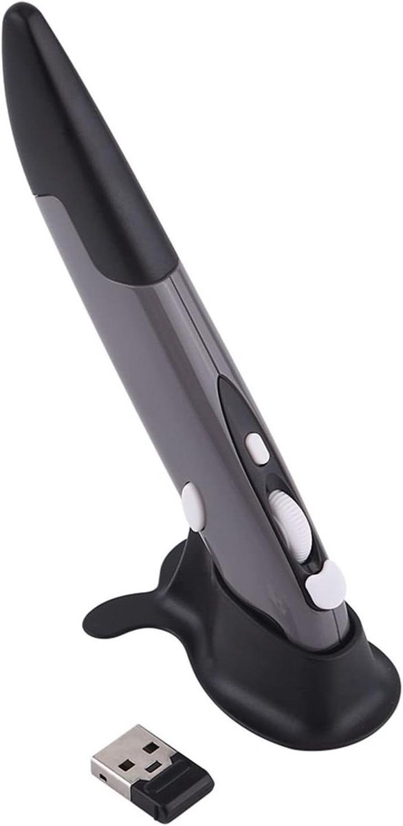 Draadloze Pen Muis - Lucht Muis - Handgeschreven Input - Verstelbare DPI - 13.8 cm - Grijs