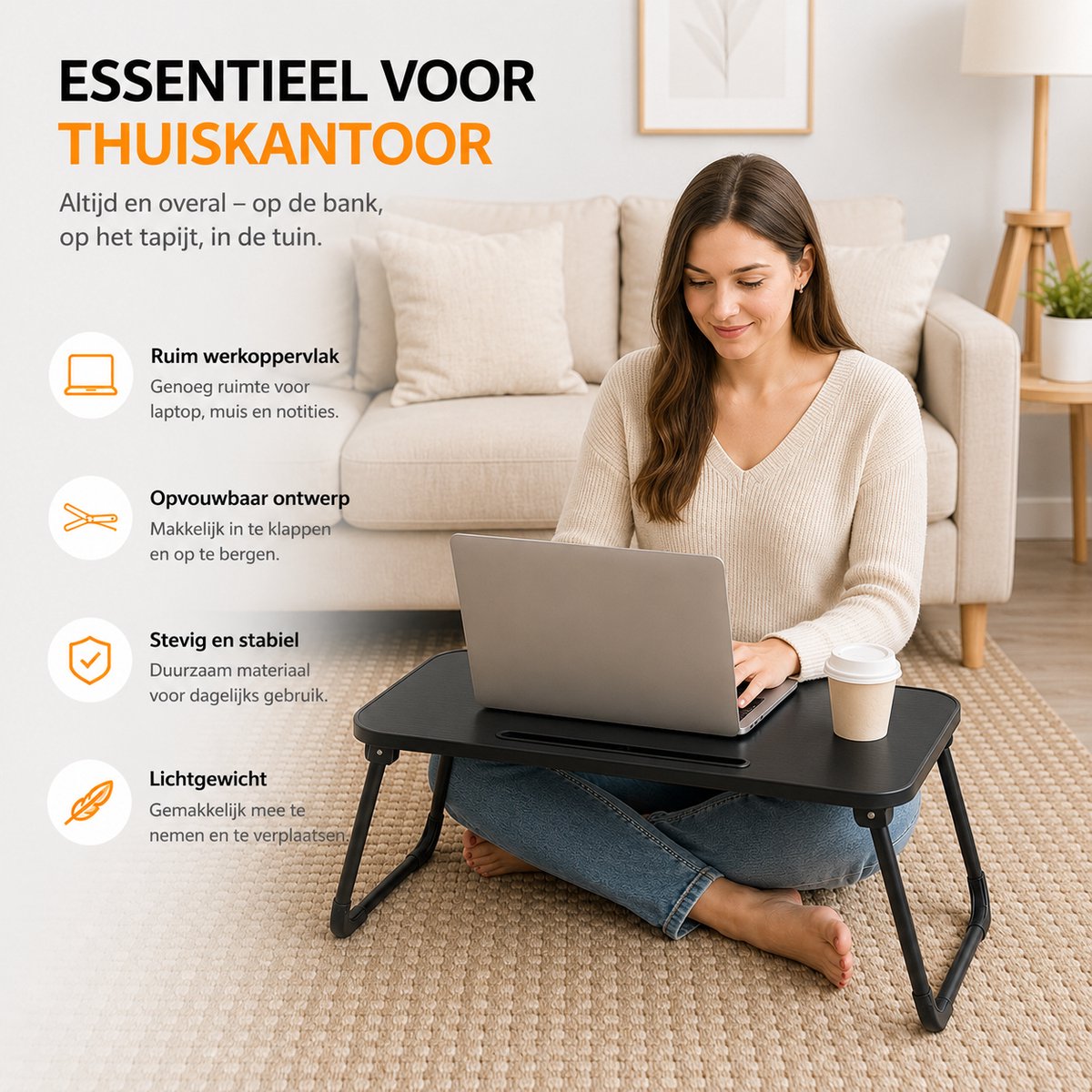 Sounix Sounix Bedtafel Laptoptafel - afbeelding 2