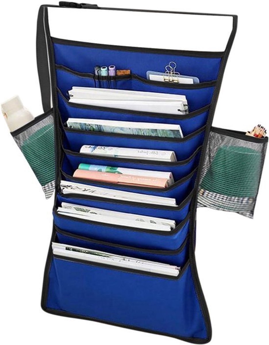 Verstelbare Hangtas Boek Opbergtas Organizer Plank voor School Klaslokaal