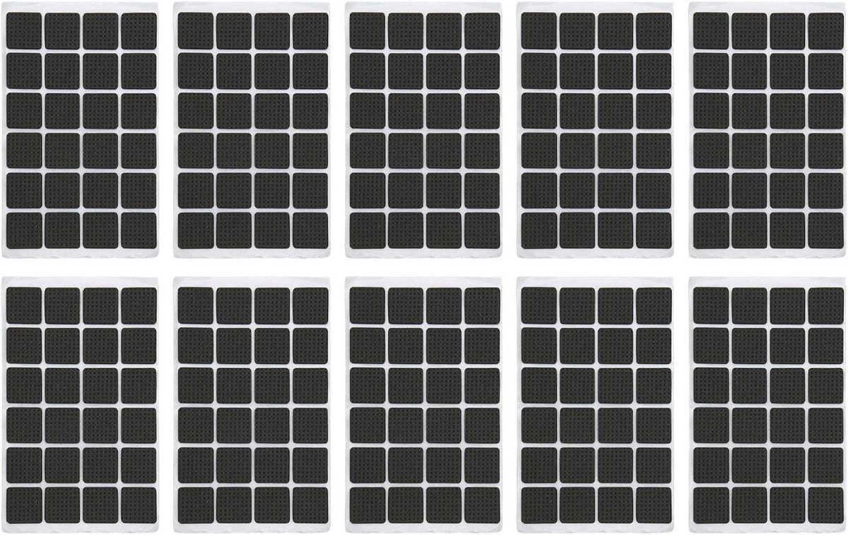 Stoelpootpads - Meubelpads Antislip - Vloeren Beschermen - Zelfklevend EVA - 10 vellen - Zwart