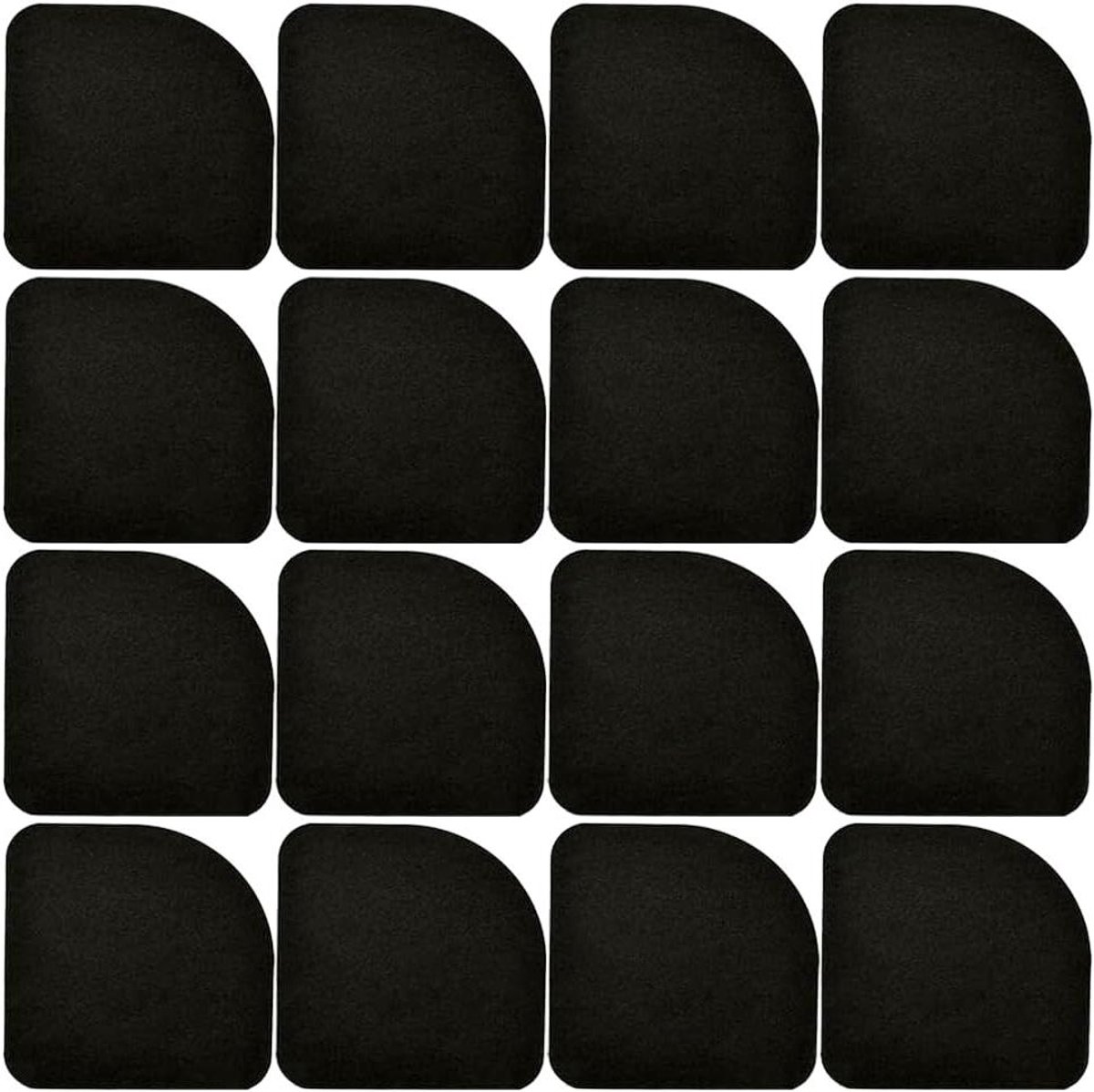 Wasmachine Anti-Vibratie Pads - Geluidsdempers Apparaten - Apparaten Dempen - Schokabsorberend Materiaal - 16 Stuks - Zwart