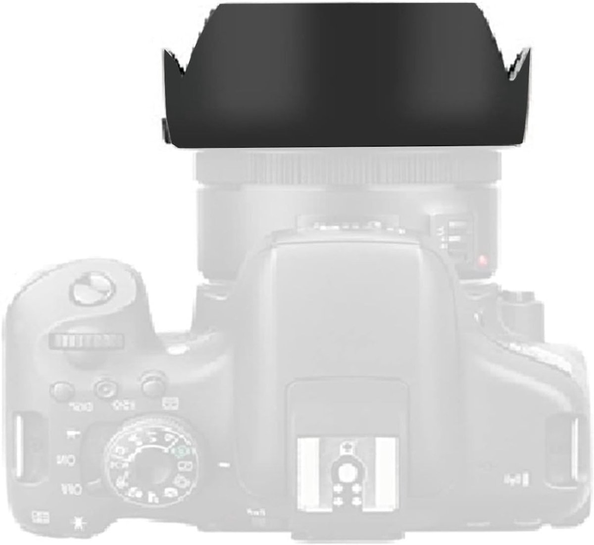 Camera Lens Zonnekap en Regenbescherming voor EF 50mm f/1.8 STM Lens - Ideaal voor Fotografie en Videografie