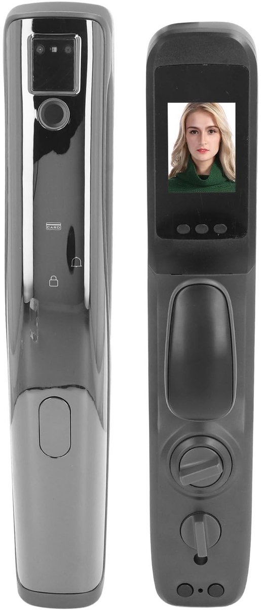 ONF3 - Smart Lock - Vingerafdruk Deurslot - Keyless Entry met App - Aluminium - Slim Deurslot voor Thuisbeveiliging - Geschikt voor Voordeur - M...